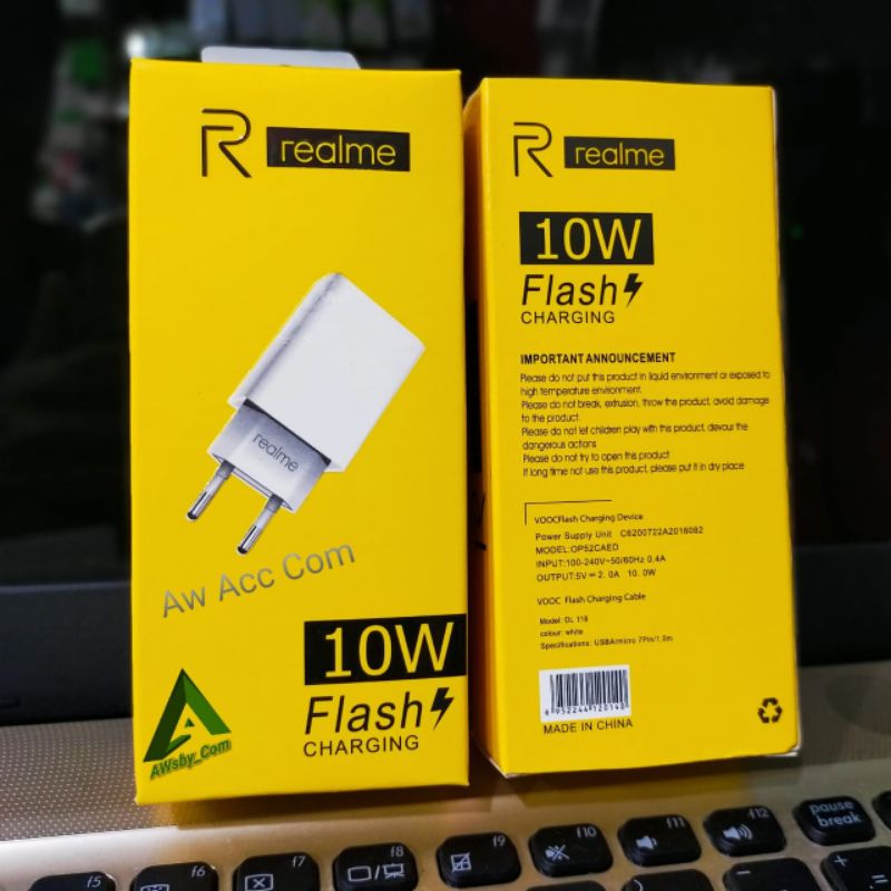 Travel Adapter/ Batok Charger Realme 10W Flash Charger 2A Realme A1k/C2/C3/C11/C12/C15/Realme 5/5i