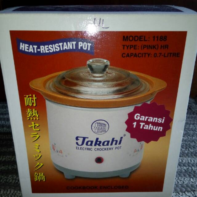 Takahi Slow Cooker 0.7 liter (Preloved)