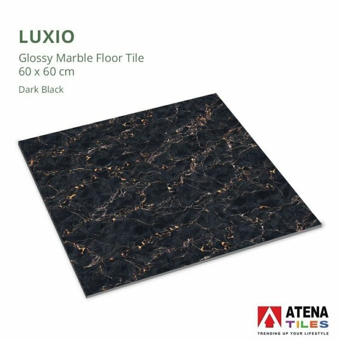 KERAMIK LANTAI Keramik Atena Tiles 60x60 luxury model granit tipe luxio black