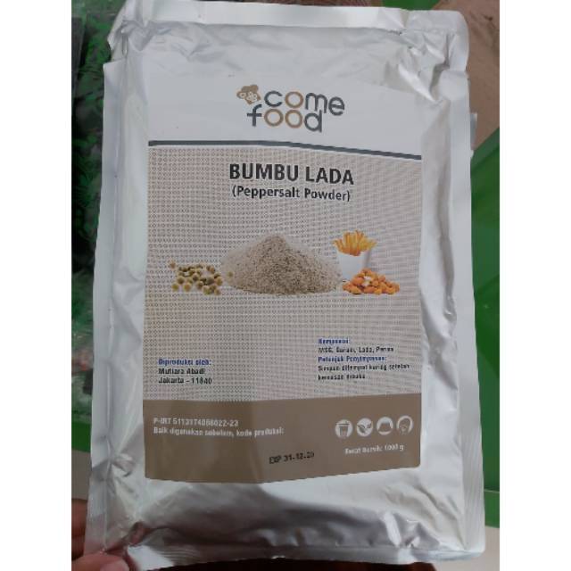 

COME FOOD bumbu tabur SALT PEPPER bumbu SALT PEPPER LADA / SALT PEPPER PREMIUM powder 1kg