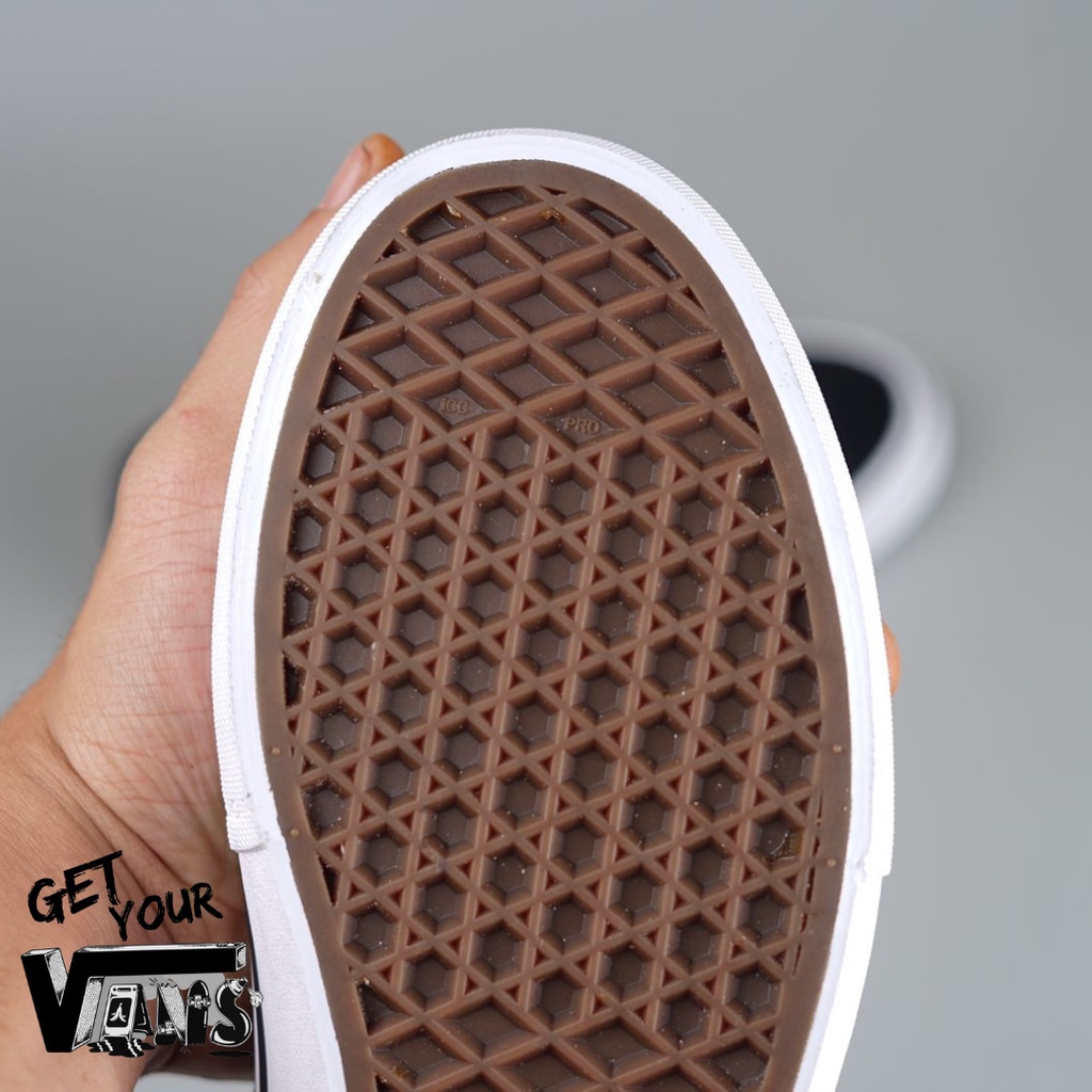 vans slip-On Pro Black white Ss20 Popcush Original 100%