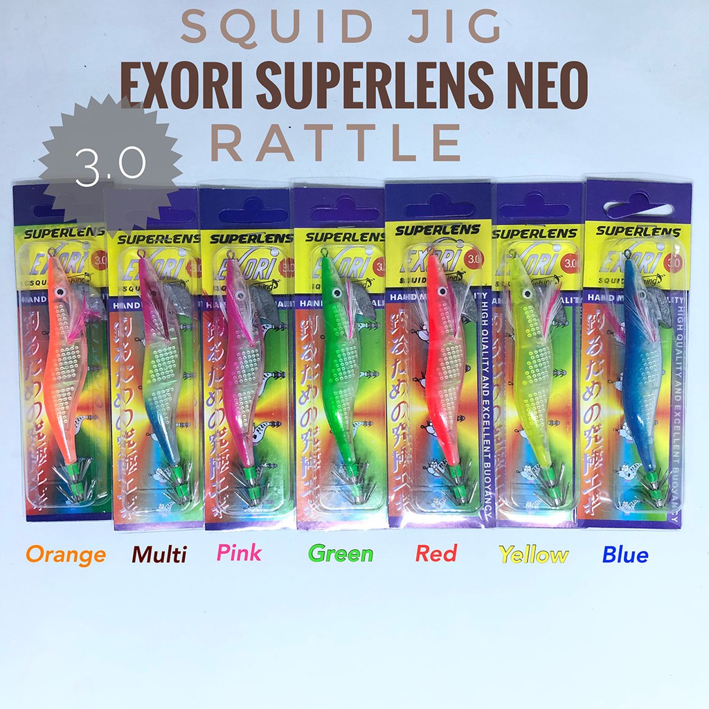 Umpan Cumi Squid Jig Superlens Neo Exori 2.5 dan 3.0