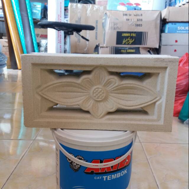 ROSTER KAWAT 15 X 30 CM MOTIF BUNGA / LOSTER KAWAT ROSTER BETON / LOSTER VENTILASI PENERANGAN