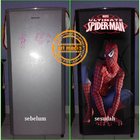 STIKER KULKAS SPIDERMAN