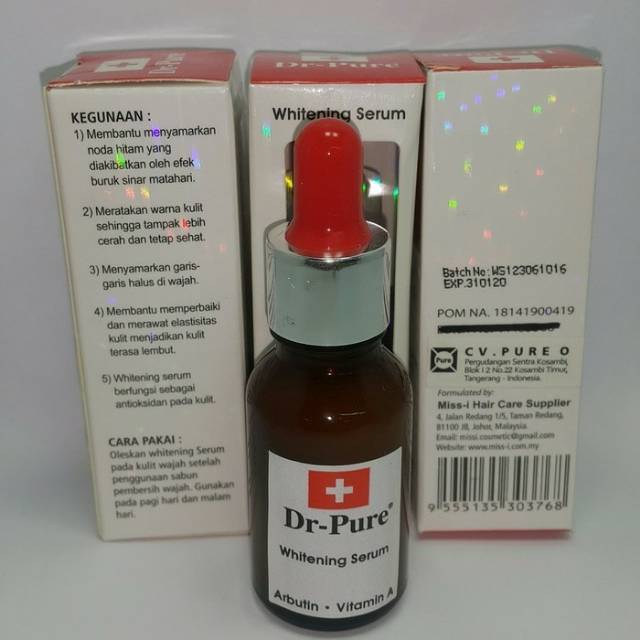 SERUM Dr.PURE ORIGINAL BPOM WHITENING SERUM 20ML ORIGINAL BPOM