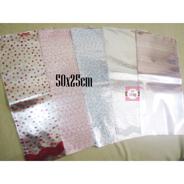 

Plastik Bungkus 50x25cm utk Parcel Bingkisan Souvenir Hadiah