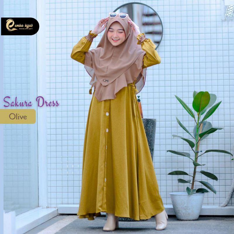 sakura dress by emka hijab original