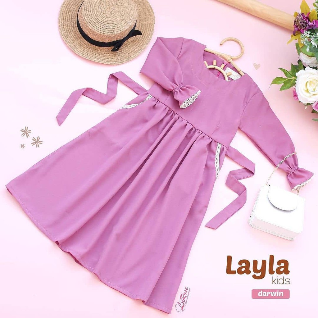 LAYLA KIDS DRESS BL MANGO CRAPE APLIKASI RENDA 5 - 6 TAHUN Dapat GAMIS ANAK Gamis Anak Perempuan Gamis Anak Terbaru 2021 Modern Dress Anak Gamis Anak Usia 5 Tahun Gamis Dress Anak Anak BEST SELLER