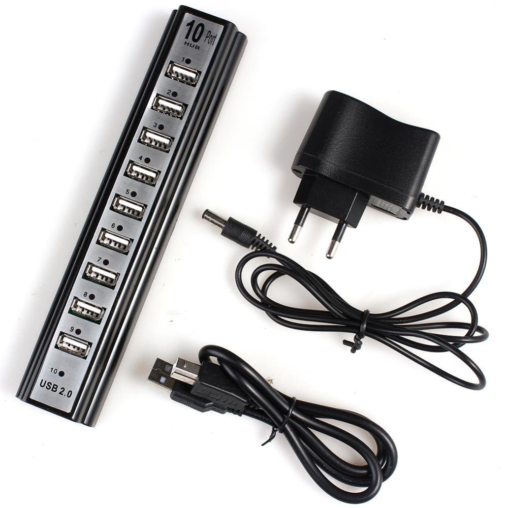 USB Hub 10 Port + Adaptor