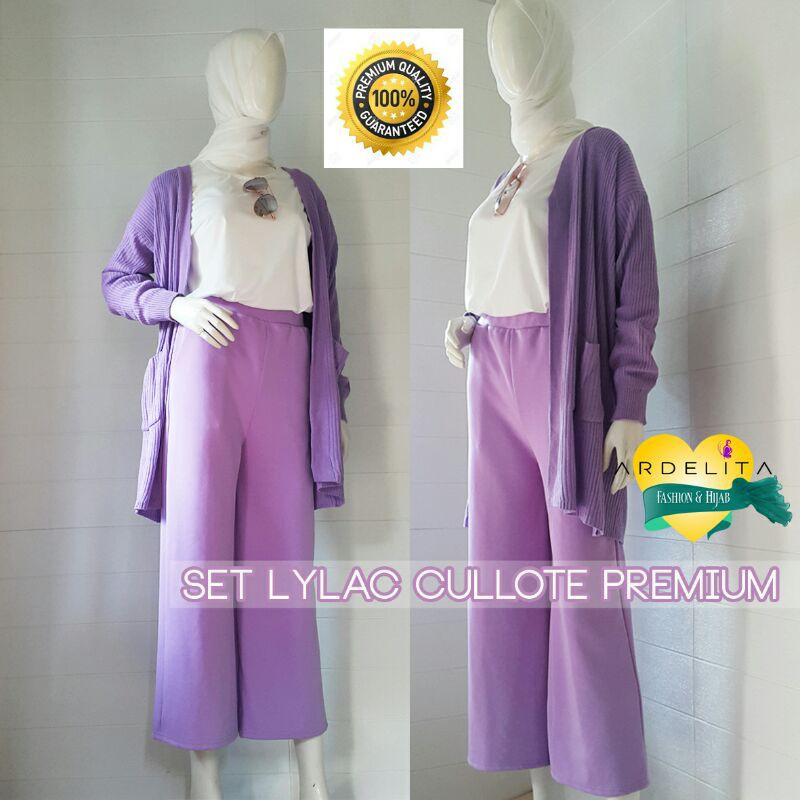 ORI 100% REALPICT LILIANNA LYLAC SET HEMAT LENGKAP/SET LYLAC CULLOTE/SETCEL LILAC