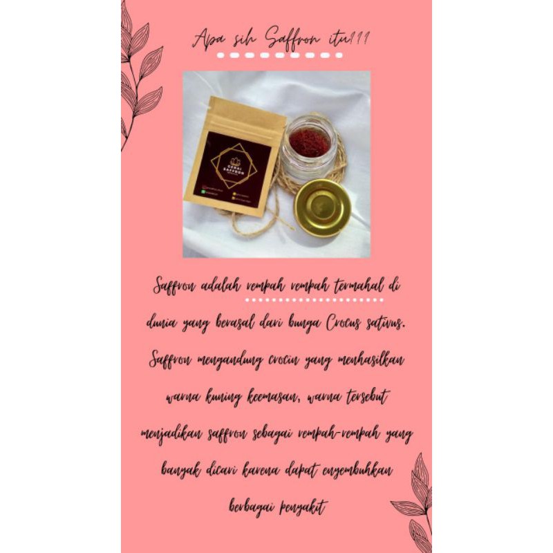 

READY SAFFRON SUPER NEGIN GRADE A AFGANISTAN SACHET