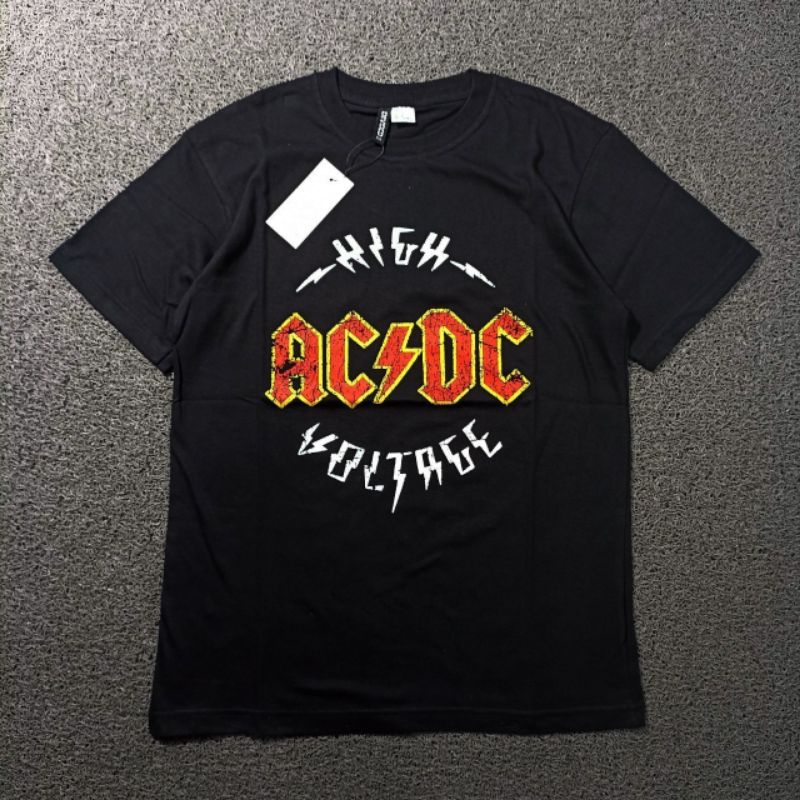 T shirt H&M ACDC Font Red Vintage Original