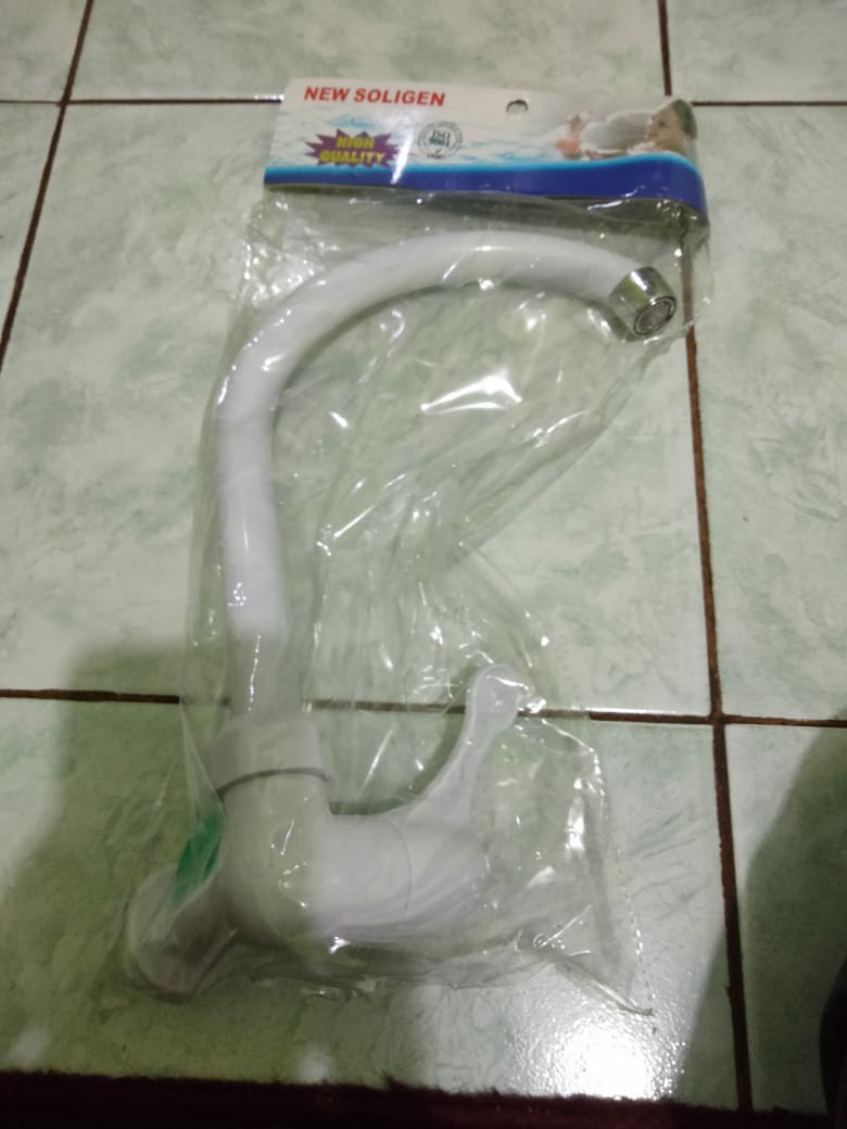 Kran Air Angsa Soligen Plastik Pvc Engkol -keran Air  Bagus Murah - Kran Bak Cuci Piring - Keran Bak