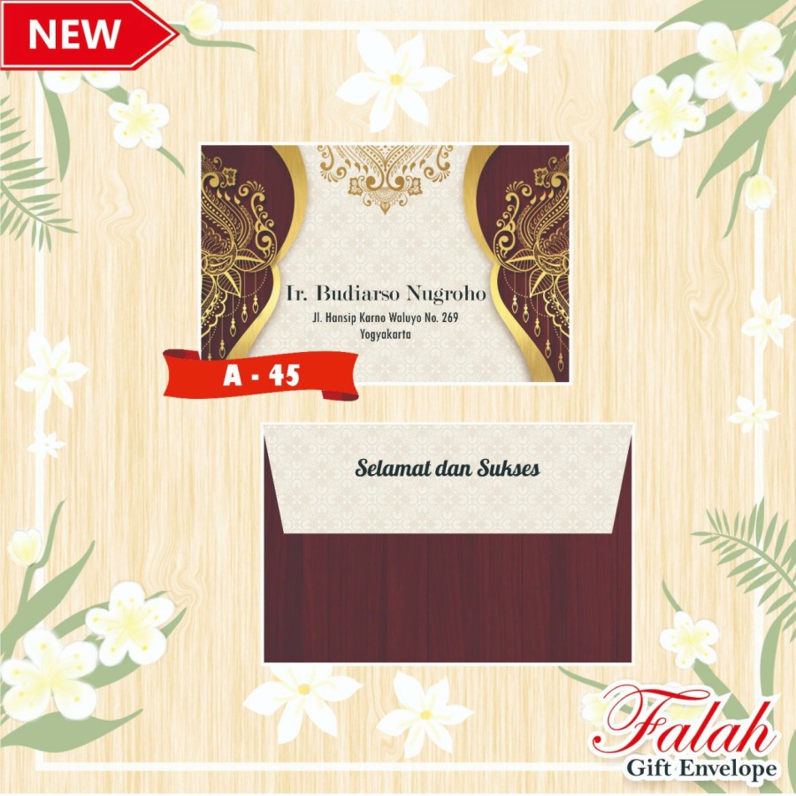 

Amplop Falah A-45 (isi 50lbr ) Per Box
