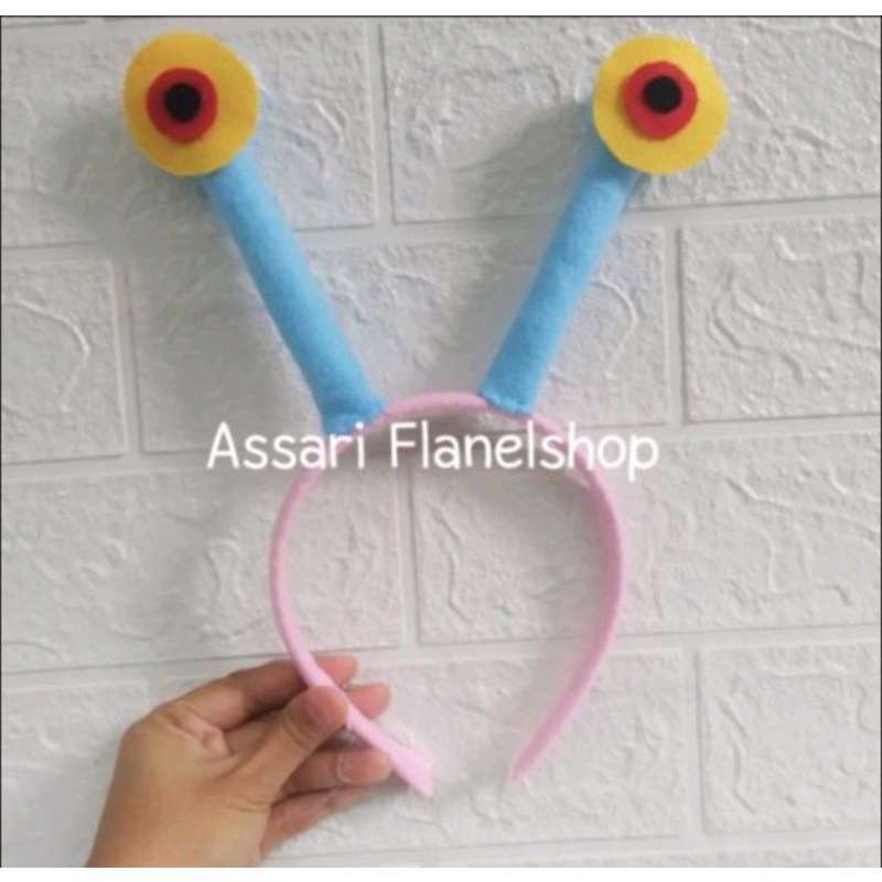 Bando flanel karakter gery siput spongebob