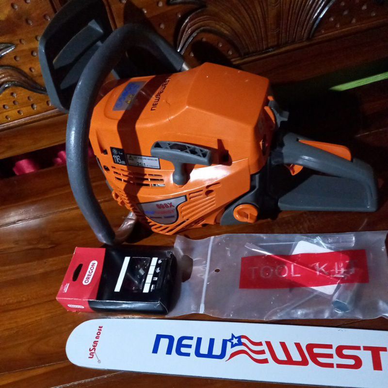 PROFESSIONAL ENGINE CHAINSAW NEW🇱🇷WEST 598X 22"LASER BAJA MESIN GERGAJI KAYU