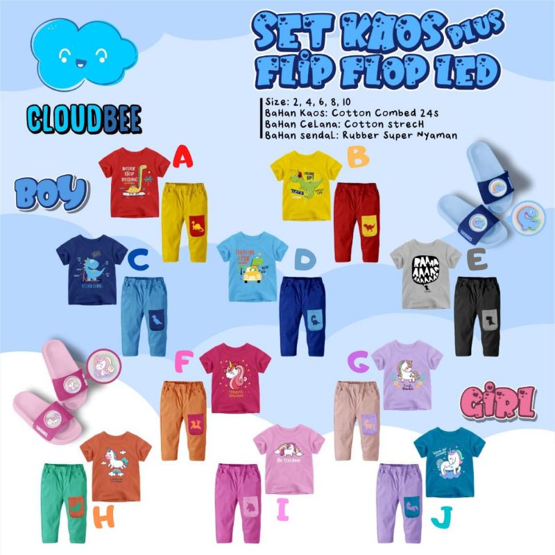 Set Kaos Plus Flip Flop Led by cloudbee