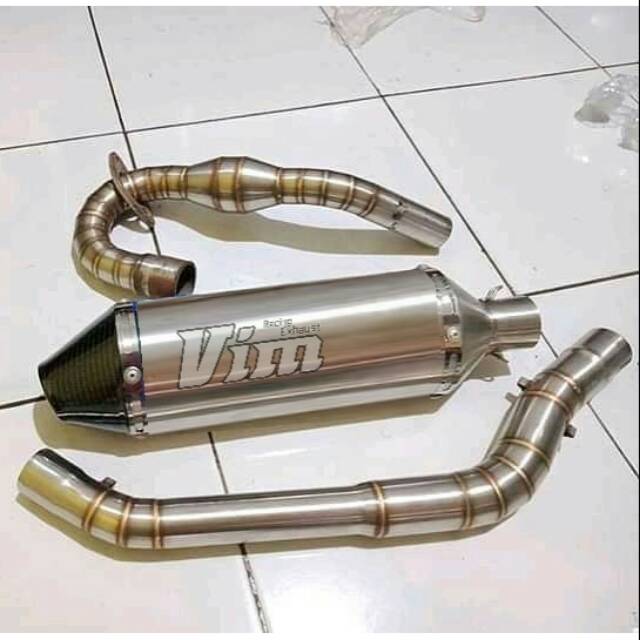 Knalpot crf fullstenlis suara adem tidak bising