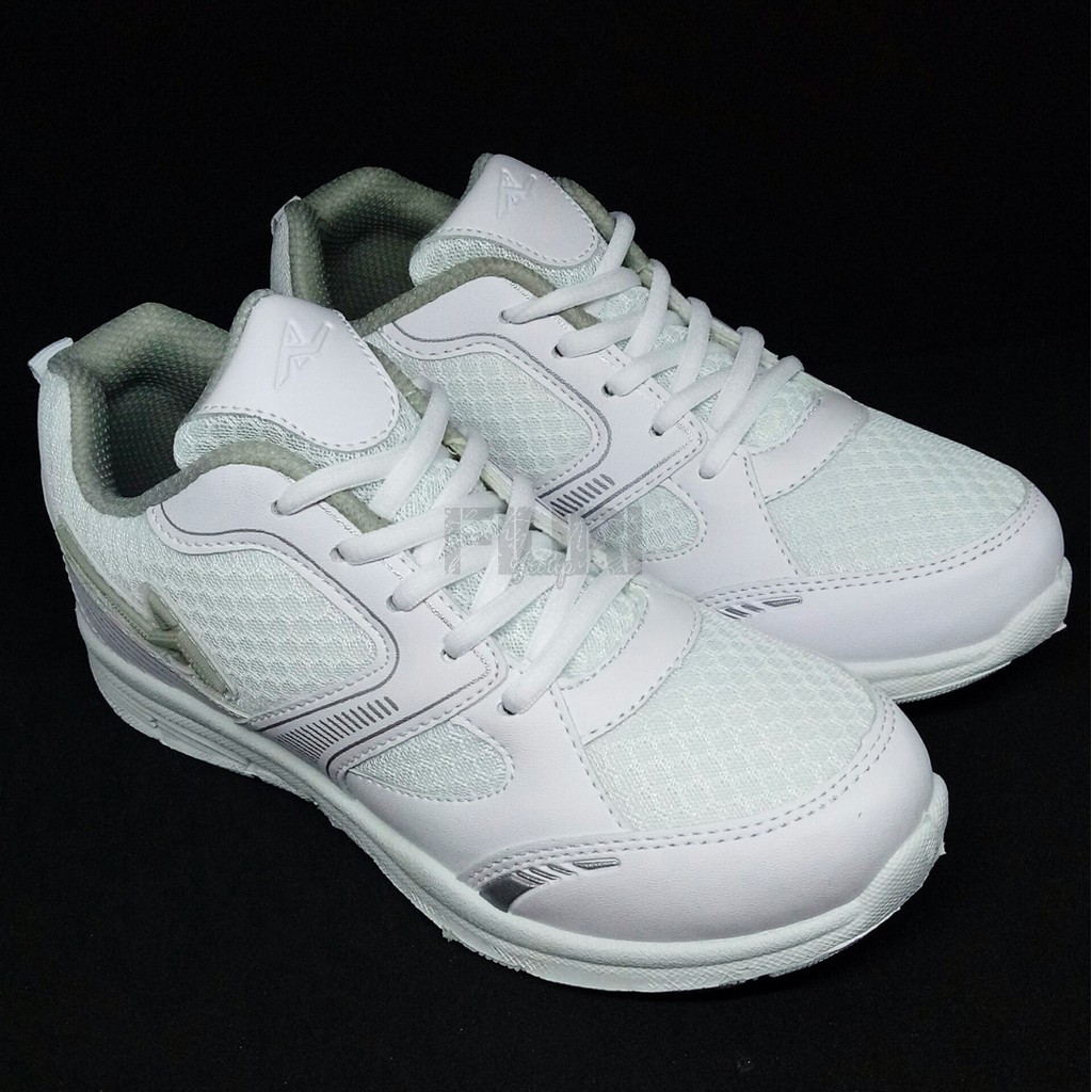 FIURI - Pro ATT Original - LGP 680 Full Putih 37-40 - Sepatu Kets Wanita - Sepatu Sneaker Wanita - Sepatu Olahraga Sport Wanita - Sepatu Casual - Sepatu Jogging Lari Fitness Gym Senam Wanita - Sepatu Anak Perempuan Cewek -Sepatu Sekolah Bertali SD SMP SMA