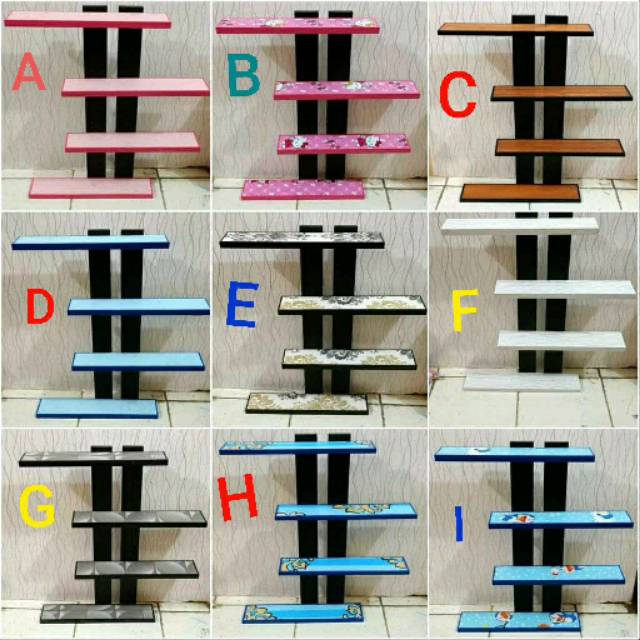 Rak dinding bongkar  pasang  rak kayu gantung minimalis mini 