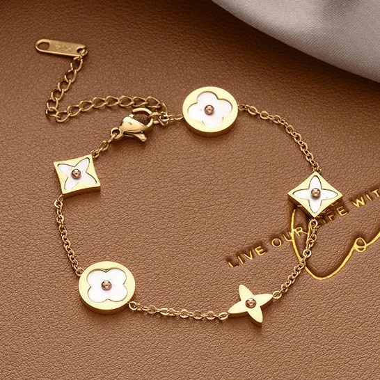 Gelang Wanita Manis Perhiasan Liontin Bracelet Gadis Hadiah Ulang Tahun Unik Emas Bangle/ Pacar-S