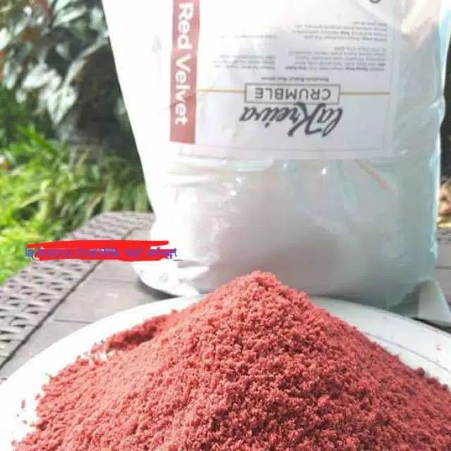

La Kreiva Red Velvet Crumble Topping Cake Kue Roti Donat Repack 250gr