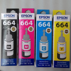 Tinta Epson T6641 Series (Black + Color) U/ Printer Epson L Series
