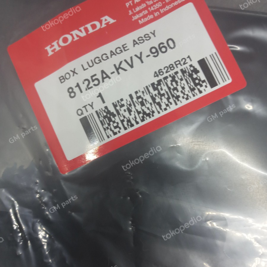 BOX BAGASI JOK BEAT KARBU 8125A-KVY-960 ORIGINAL AHM