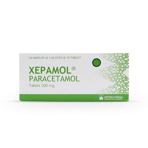 Xepamol Blister 10tablet / Menurunkan Demam / Meredakan Nyeri Sakit Kepala / Sakit Gigi