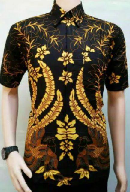 Kemeja Batik Pria Lengan Panjang Pekalongan Motif Terlaris Ready Seragam