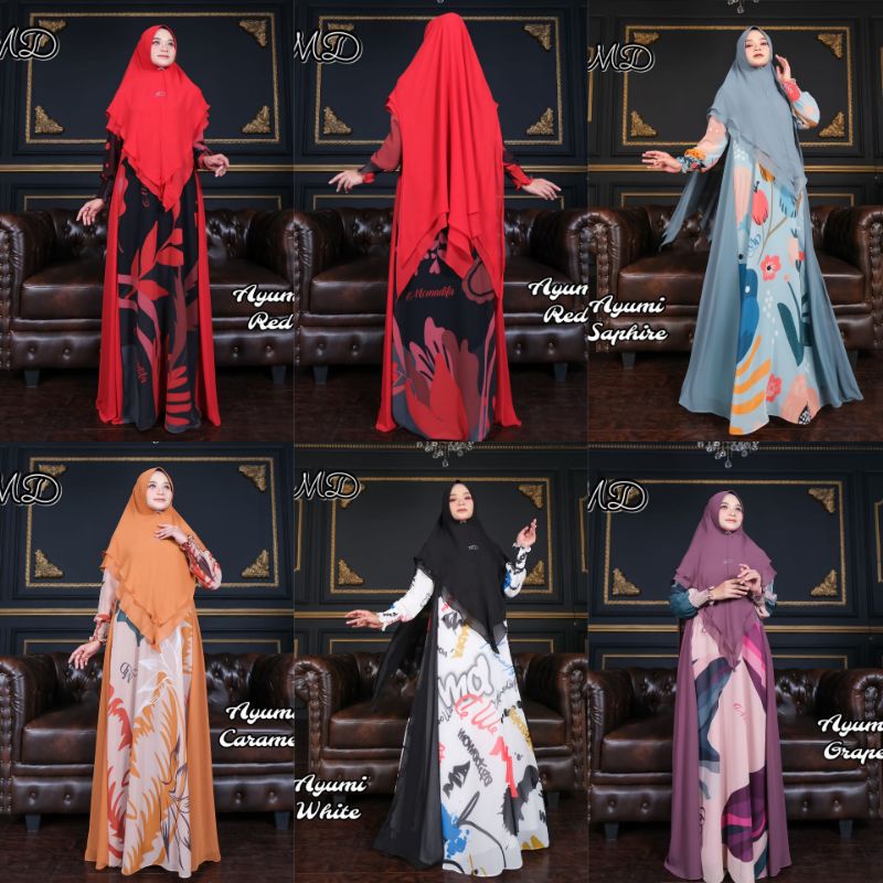 AYUMI SERIES/gamis set/original/ by MD syari