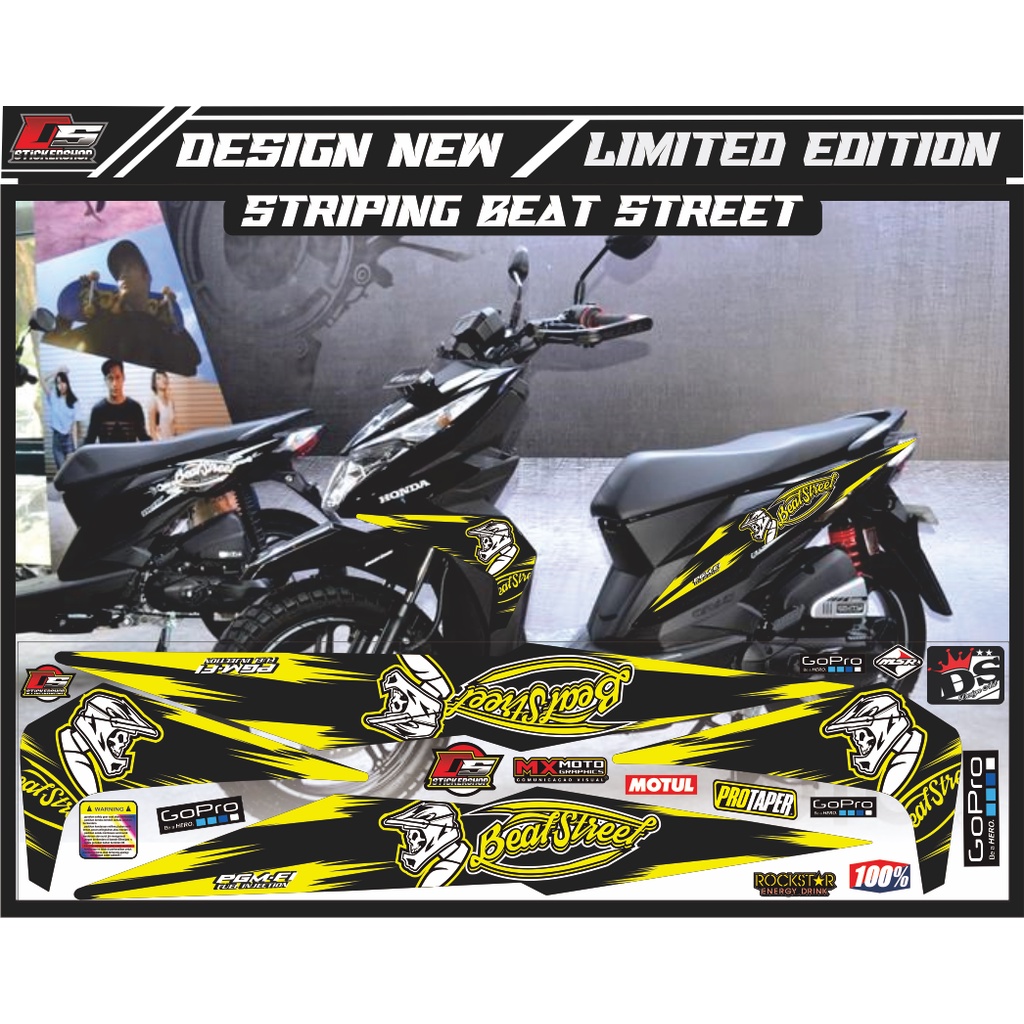 striping beat street 2017-2019 variasi/striping beat supermoto variasi / srtiping beat street varias