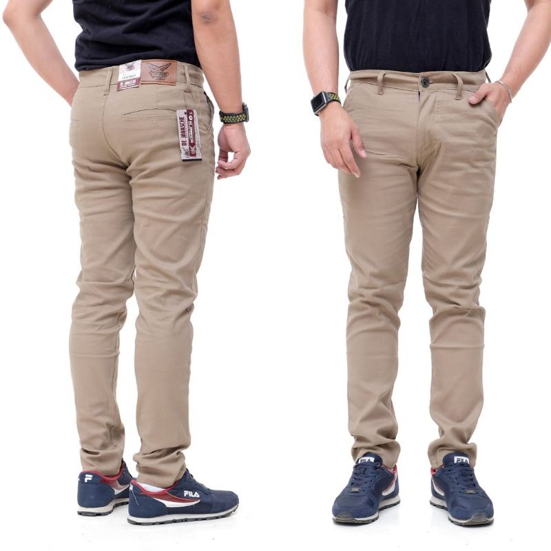 Celana panjang pria chino slimfit original distro