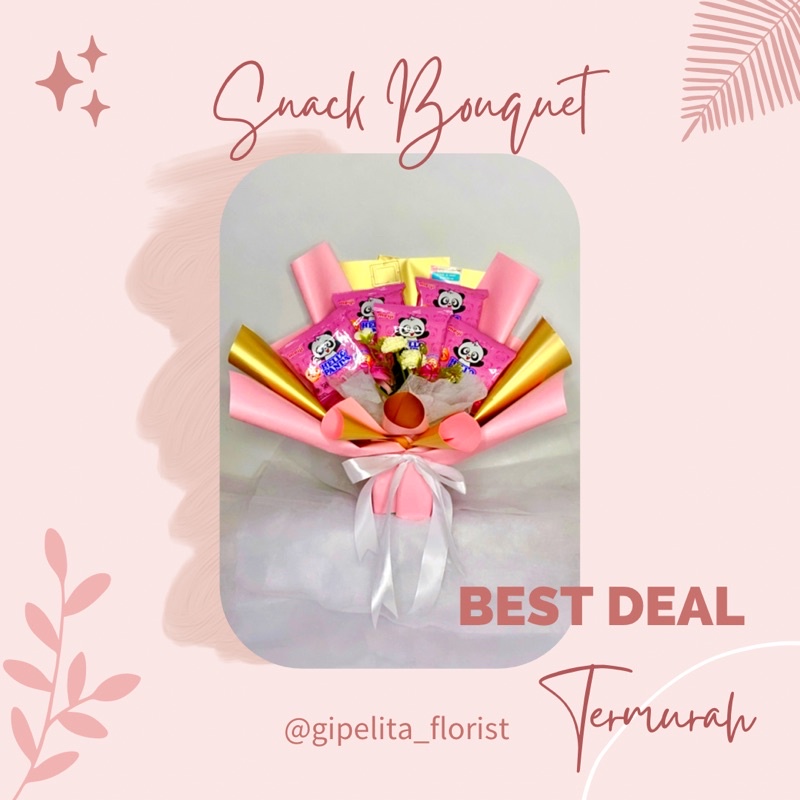 Gipelita Snack Bouquet [Buket Snack, Boneka Wisuda, Better Bouquet, Hello Panda Bouquet, Chocolatos 