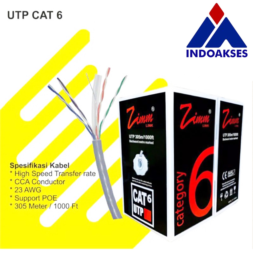Kabel UTP ZIMM LINK CAT6 / ZIMMLINK CAT 6 / ZIMM LINK CAT.6