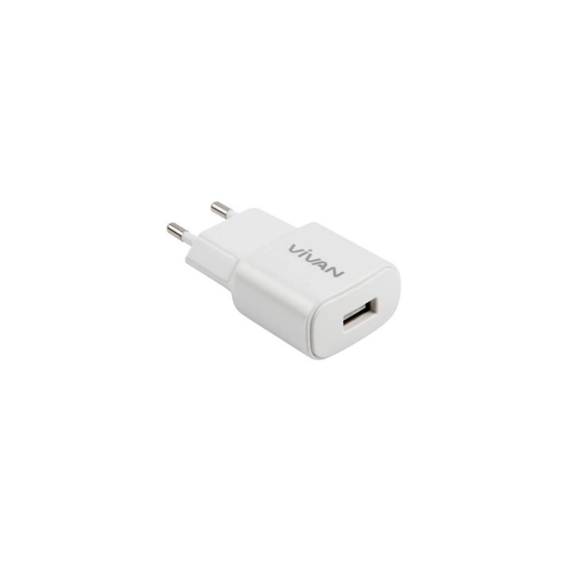 Vivan Charger Adaptor Batok Kepala Cas Fast Charging Power Oval White