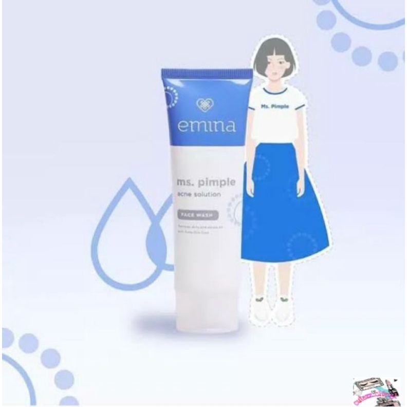 ☃ Cutezz_ Ching1☃Emina Ms.Pimple Acne Solution Face Wash 50ml