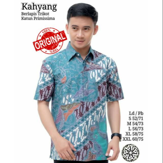 Baju batik pria/kemeja batik tulis pria lengan pendek/kemeja hem batik pria
