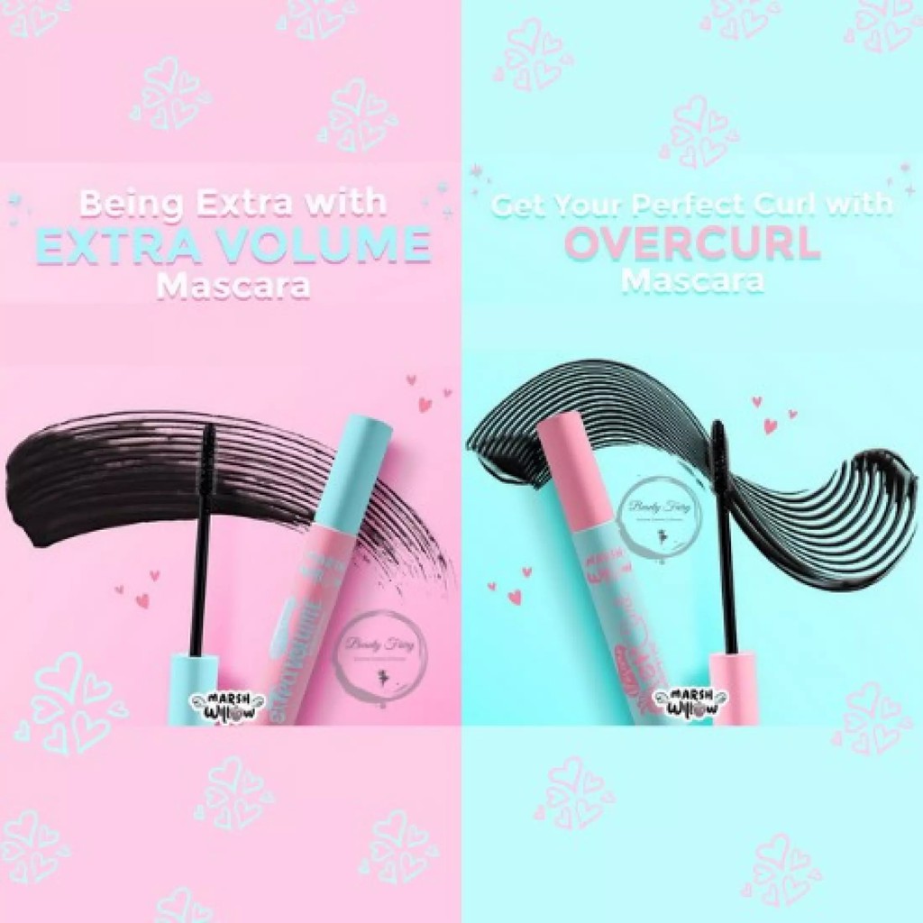 MARSHWILLOW MASCARA OVERCURL WATERPROOF &amp; EXTRA VOLUME MASKARA &amp; MAXI CURL MASCARA