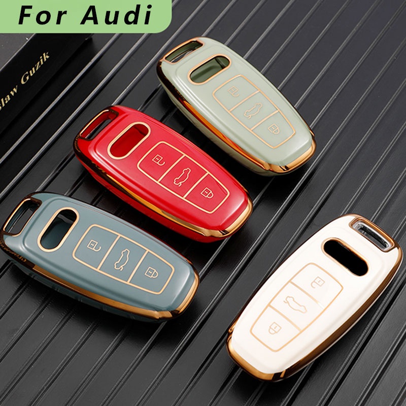 Casing Kunci Remote Mobil Untuk Audi A6 A7 A8 E-tron Q5 Q8 C8 D5