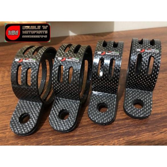 Klem Kleman Breket Knalpot Selencer 2 Tak Ninja Carbon