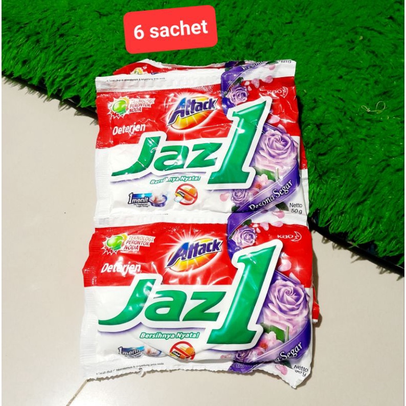 Attack Jazz1 Detergent bubuk Renceng (6 sachet ) Murah