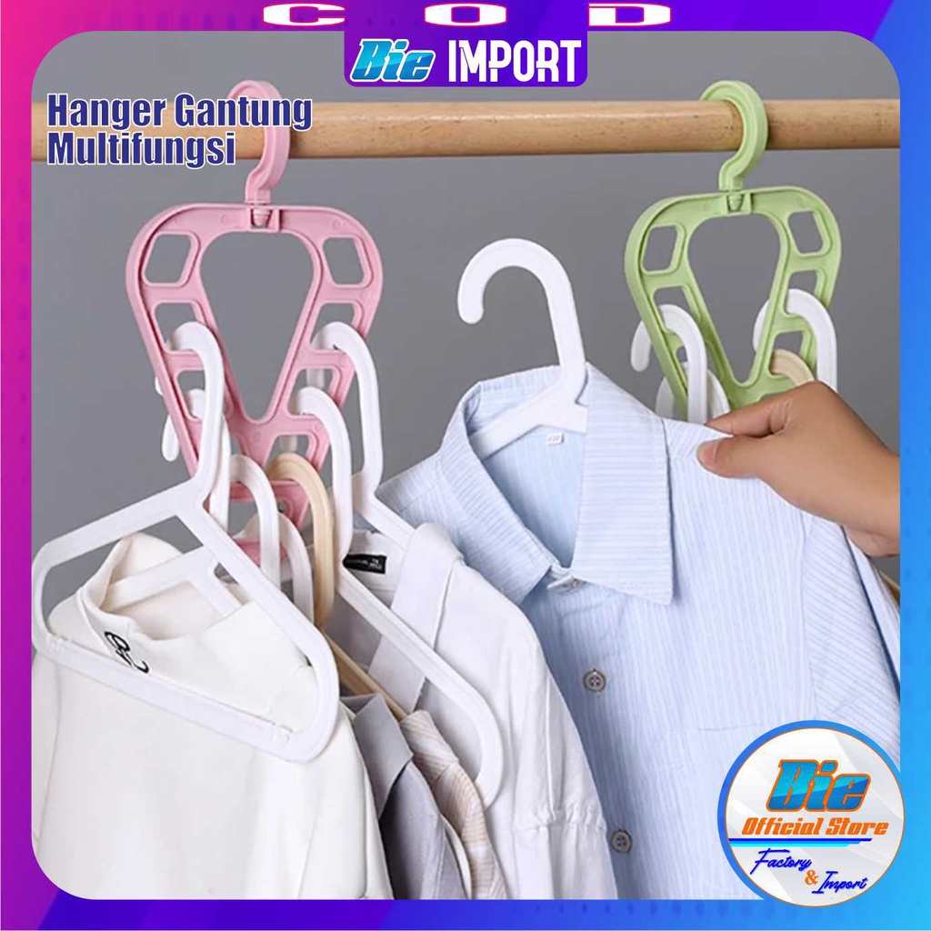 Hanger Gantung Segitiga isi 9 Lubang Impor Best Seller