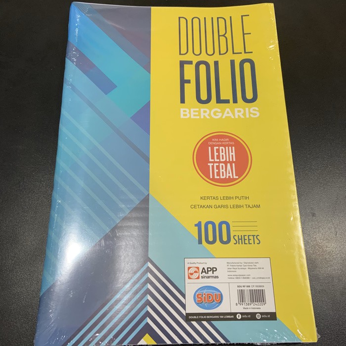 

Unik Kertas Double Folio Bergaris Sinar Dunia 100 Lembar (1 pak) Berkualitas