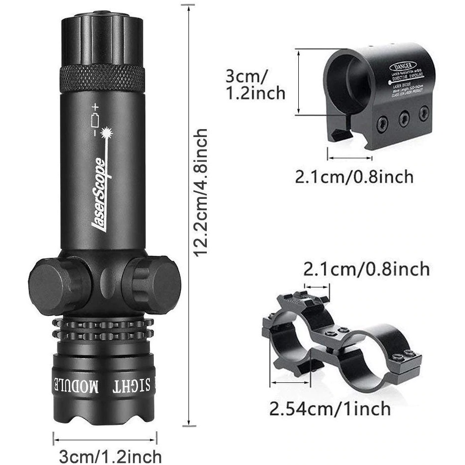 Laser Senapan Nyala Hijau/ Merah Scope FULLSET