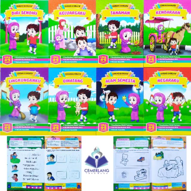 Buku Paud Tk Kurikulum 2013 Aktivitas Anak Cerdas Usia 4 5 Tahun Full Colour Shopee Indonesia