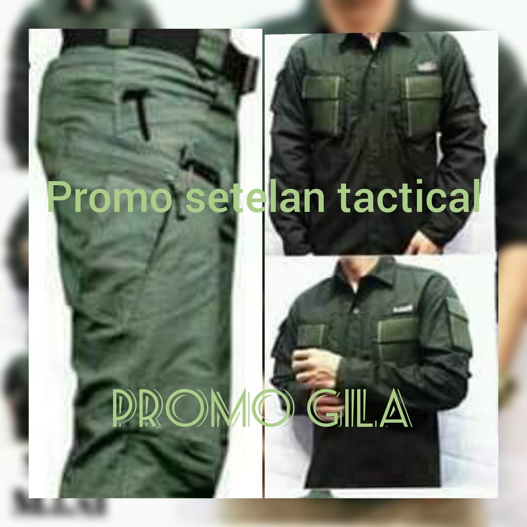  HIJAU  PROMO SETELAN CELANA  TACTICAL  BLACKHAWK KEMEJA 511 