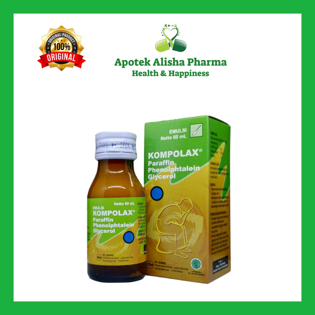 KOMPOLAX SYRUP 60ml - Kompolax Sirup Obat Pencahar Susah BAB, Sembelit Anak / Melancarkan BAB / Kompolac Sirup / Kompolak Sirup