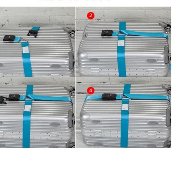 ☊ BELT CROSS LOCK TSA / Pengikat Koper TSA / Sabuk Koper TSA CROSS LOCK Ω