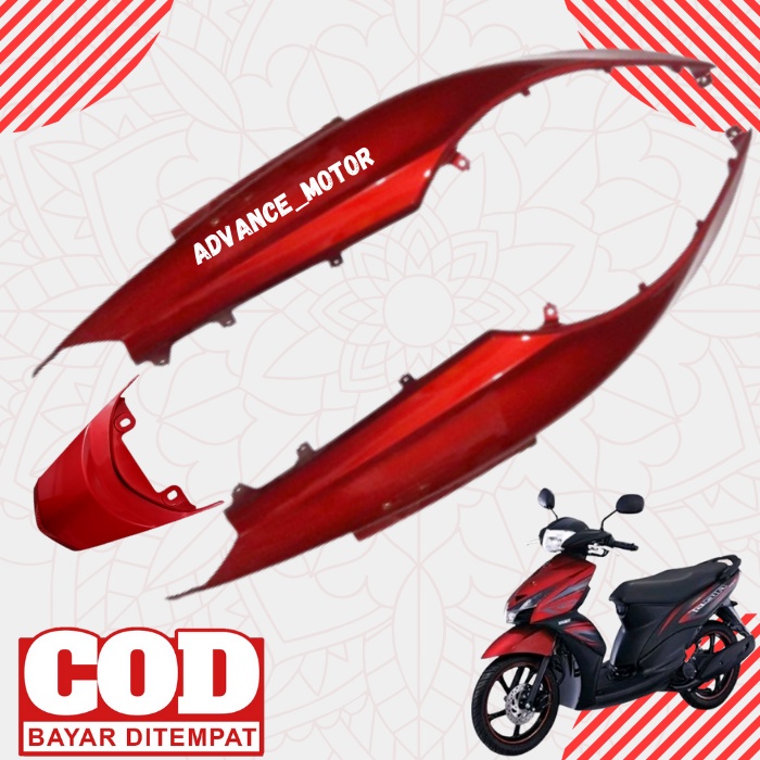 Cover Body Sayap Samping Belakang Dan Tutup Motor Yamaha Mio GT Tahun 2012 2013 Warna Merah